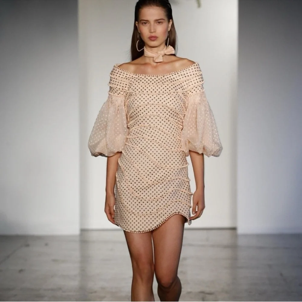 Zimmermann Painted Heart Contour Mini Dress NWT - Picture 3 of 8